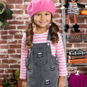Pink & Gray Denim Every Day Is Halloween Jumper and Top